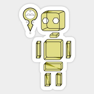 Gold Geometric Buddy Sticker